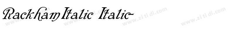 RackhamItalic Italic字体转换